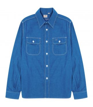 Рубашка Work Dye Chambray Blue