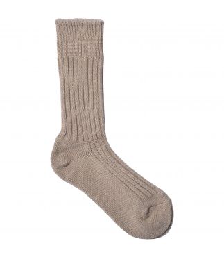 Носки ORG-01 Organic Ribbed Heather Beige