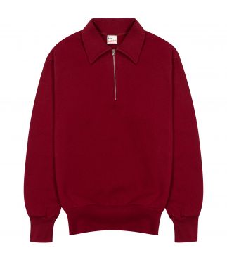 Толстовка Classic Sweat Collared Half Zip Maroon