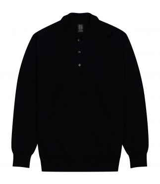 Свитер Superior Merino Polo Black