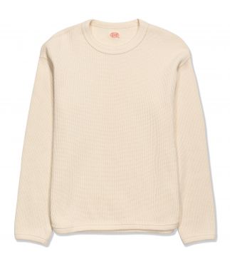 Лонгслив Heavyweight Waffle Ecru