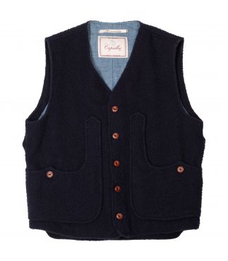 Жилет Beach Cloth Vest Black японского бренда Sugar Cane в онлайн 