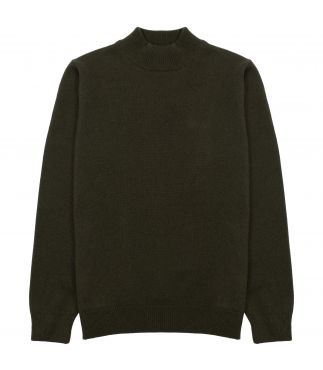 Свитер Cashmere/Silk Wool Mockneck Moss Green