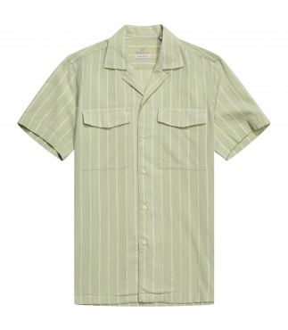 Рубашка Camp Collar Cotton Yellow Green