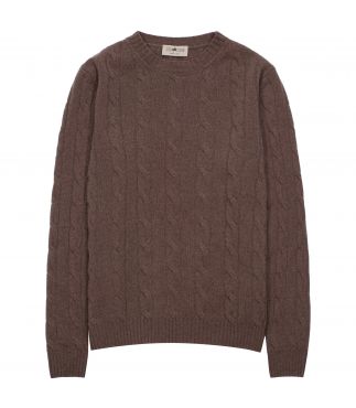 Свитер Wool Cable Knit Crew Neck Fango