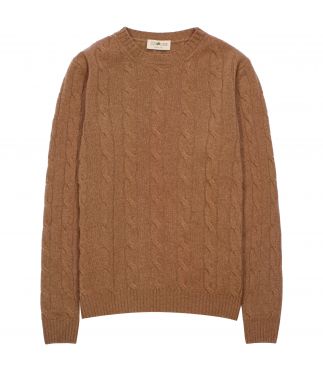 Свитер Wool Cable Knit Crew Neck Naturale