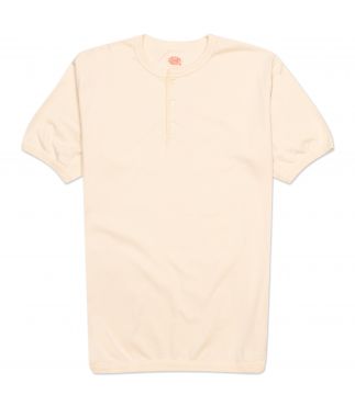 Футболка Flat Seam Heavyweight Henley Ecru