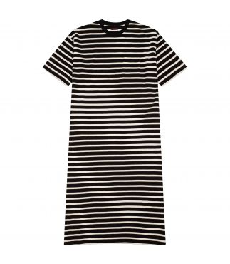 Платье Striped Pocket Black