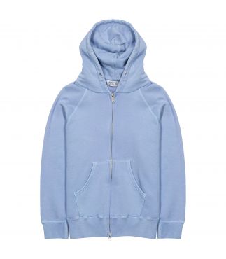 Толстовка 8 oz. Hooded Zip Sweat Pigment Foggy Blue