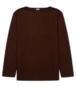 Лонгслив Original Boatneck Dark Brown