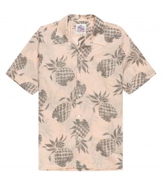 Рубашка Hawaiian Duke's Pineapple Cotton/Linen Pink