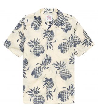 Рубашка Hawaiian Duke's Pineapple Cotton/Linen Off-White