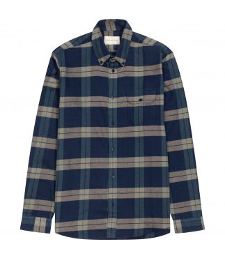 Рубашки Larry Check Navy Iris/Cornstalk