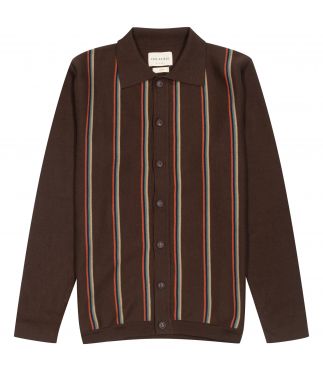 Кардиган Zigger Kuki Stripe/Slate Brown