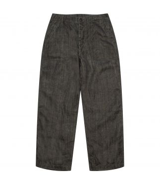 Брюки Sumi Dyed Linen Fatique Charcoal Gray