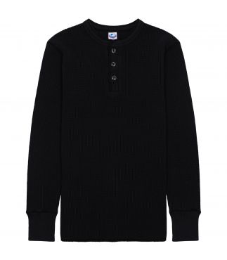 Лонгслив Mega Thermal Henley Neck Black