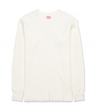 Лонгслив Thermal King Waffle Crewneck Off-White