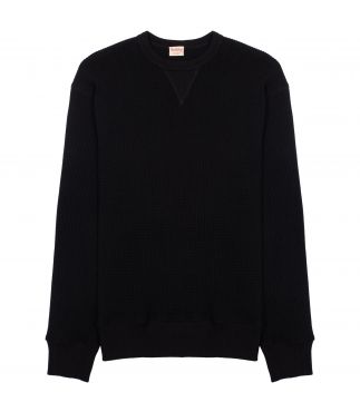 Лонгслив Super Heavy Waffle Sweat-Type Black