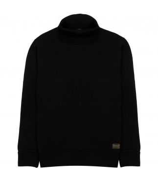 Лонгслив Naval High Neck Black