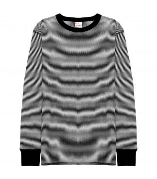 Лонгслив Basic Waffle Crewneck Black/Off-White