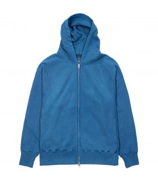 Толстовка Hand Dyed Sweat Zip Blue