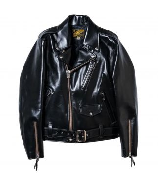 Куртка Vintage Light Double Riders Horsehide Leather Black