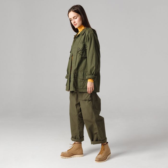 j*r様 CRANK シープスキン ジャケット ダークオリーブ Куртка Combat Tropical Olive японской марки Buzz Rickson's в