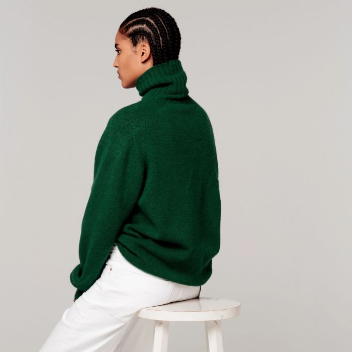 Zara green turtleneck 2025