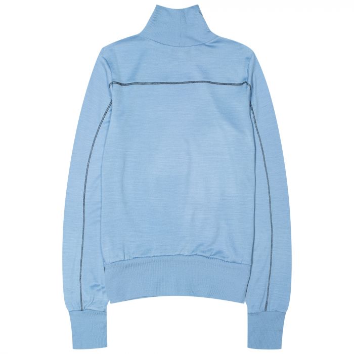 Light blue mock neck new arrivals