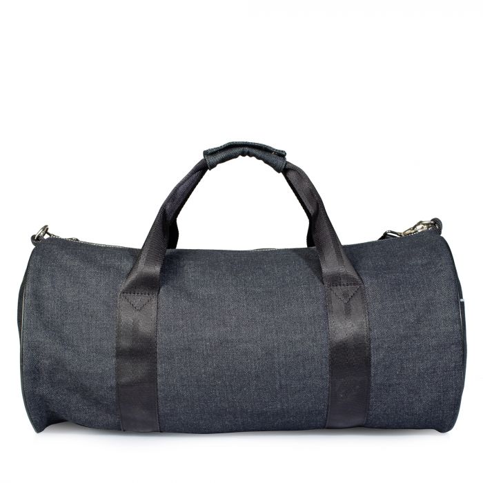 Denim duffle bag on sale