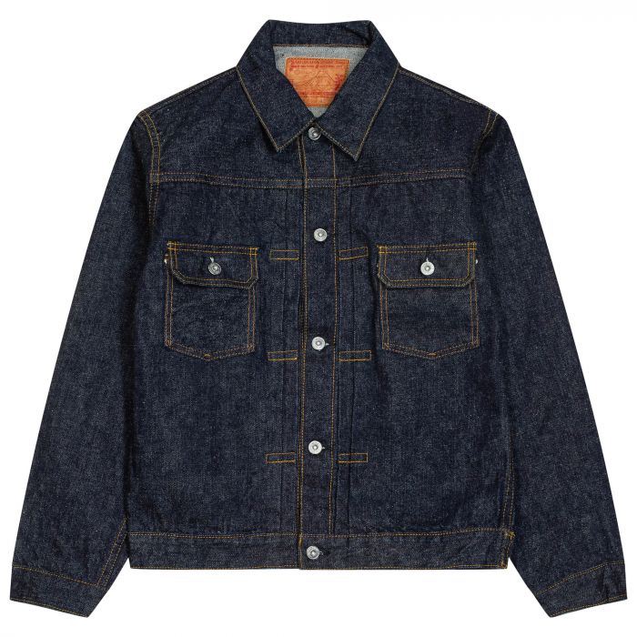 ブラック2 イエロー2 Куртка S0552XX 2nd Type Denim Indigo японской марки Samurai в