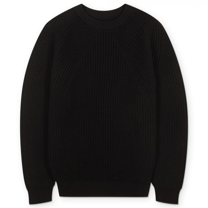 Шерстяной свитер Signature Crew Neck Black марки Batoner в